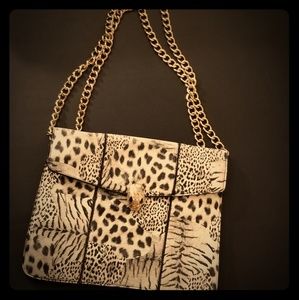 Black and White Animal Print Purset/Clutch